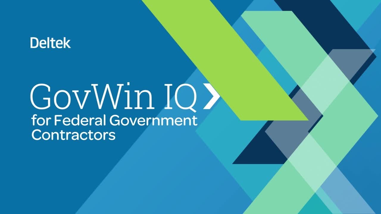Leverage Powerful Federal Government Contracting Market Intelligence with GovWin IQ