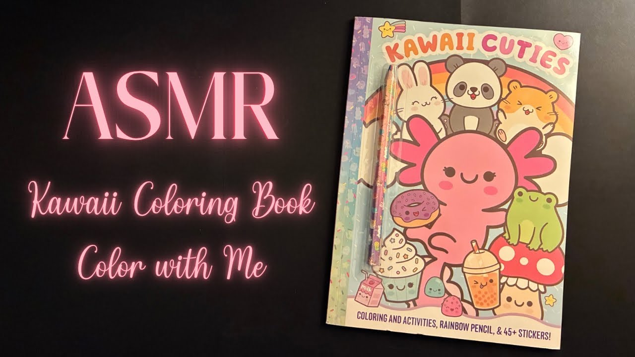 ASMR Whispering & Kawaii Coloring ✧ Super Soft Sounds for Sleep