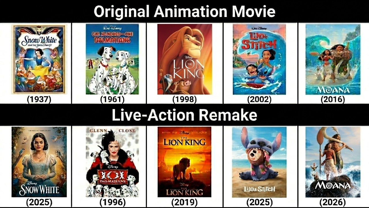 Every Disney Live Action REMAKE and Sequels