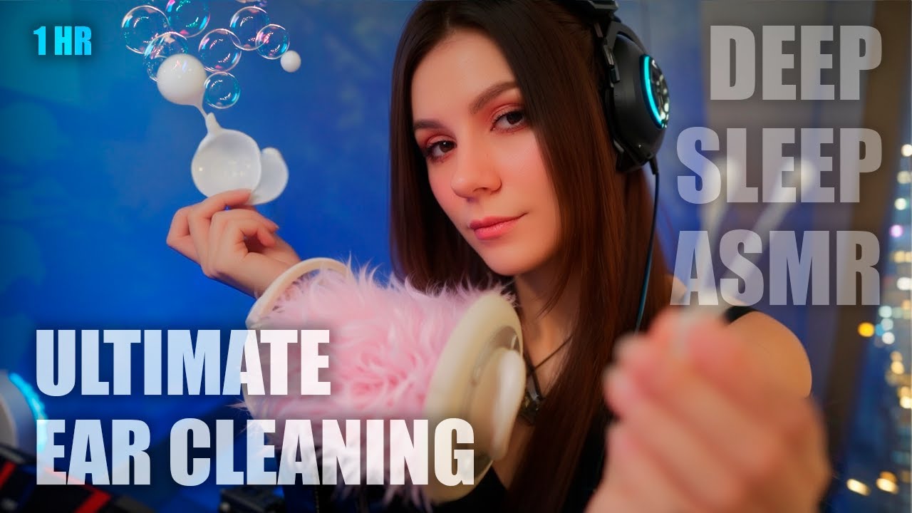 🎧 ASMR Ear Cleaning & Massage for Deep Sleep 😴 (1 HR, No Talking, 3Dio, POV)