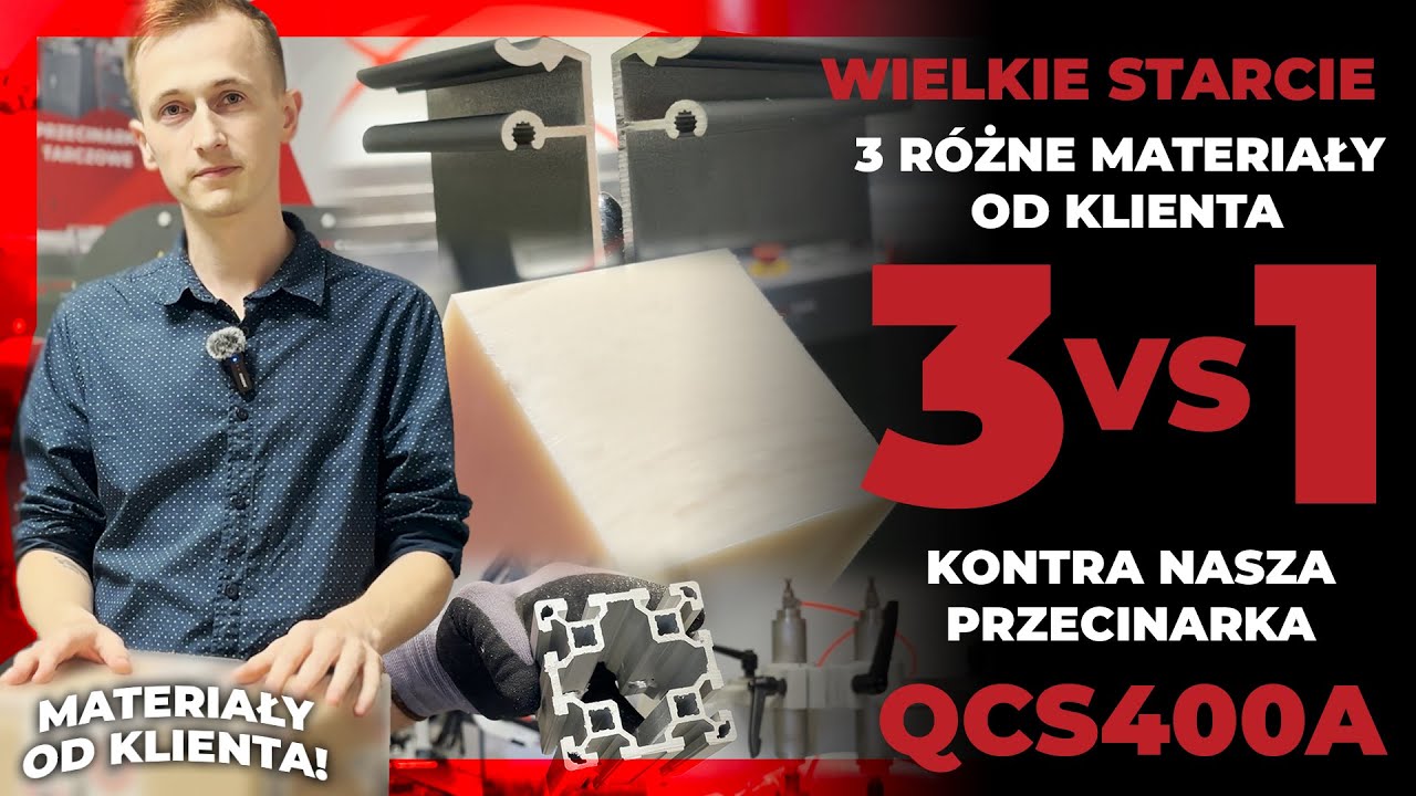 Maszyna czy materiał? Wielki test przecinarki Metcor QCS400A | Przecinarka VS Klient
