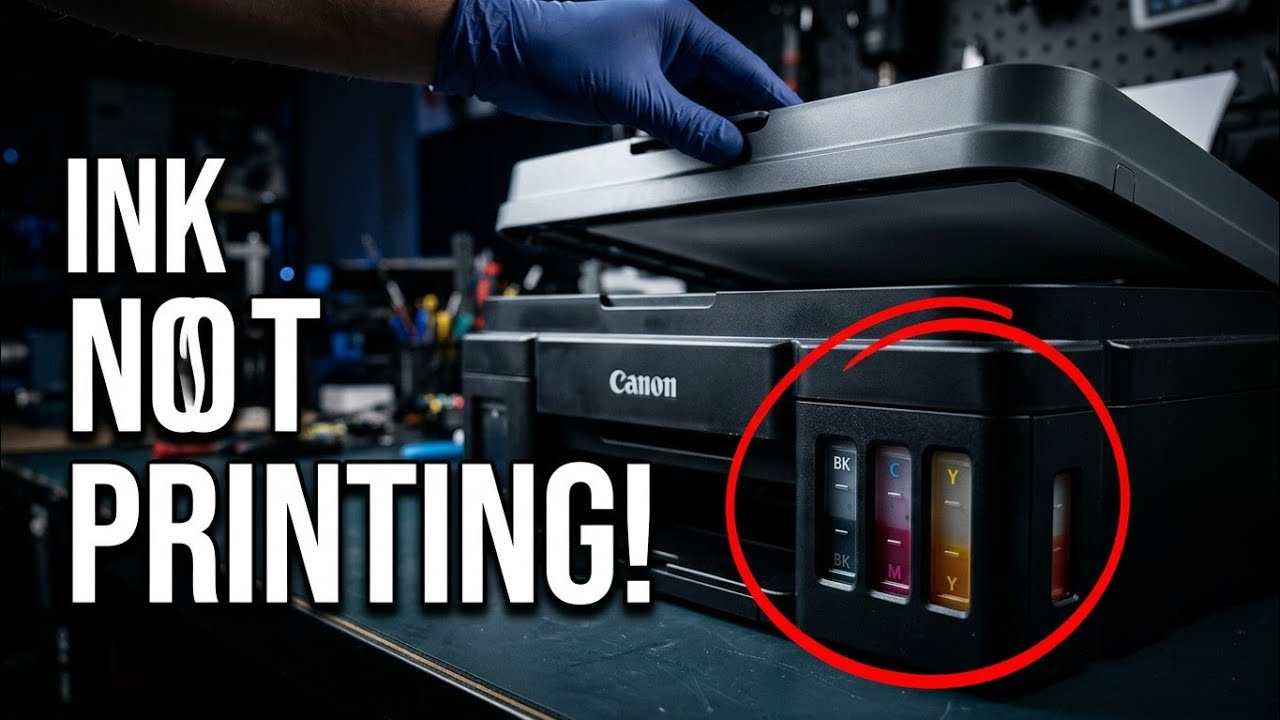 how to fix canon g3012 printer ink problem , Fix Canon Printer Ink Tube Gaps