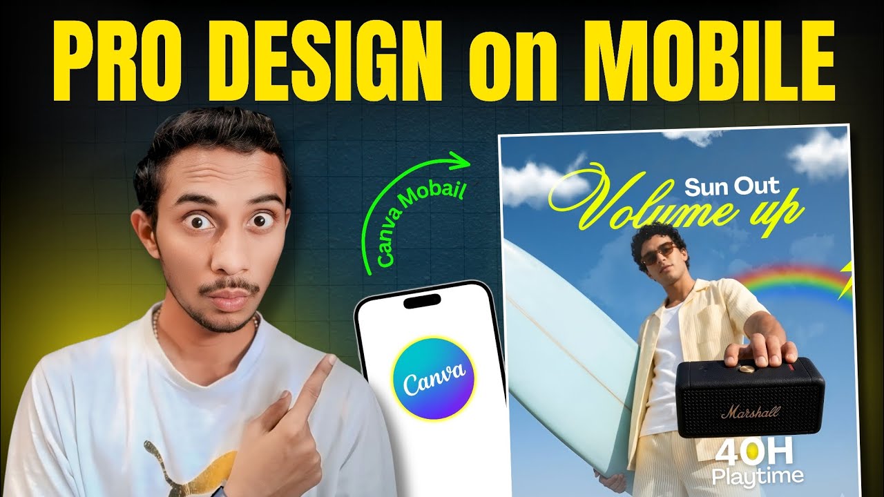 Stop Using Photoshop! Create Pro Social Media Ads on Canva Mobile | Shailevisuals 