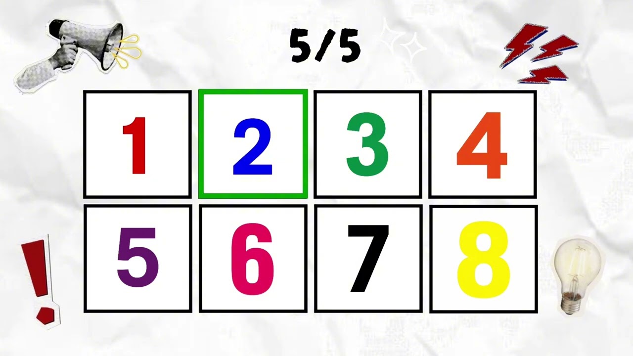 Say the Word on Beat | SPANISH | A&Ntilde;O NUEVO. Di la Palabra con el Ritmo | NUMBERS | N&Uacute;MEROS