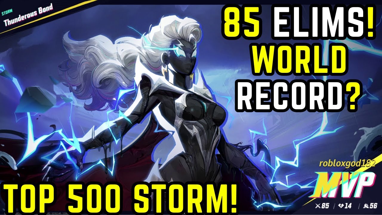 85 ELIMS😱 TOP 0.01% STORM! Robloxgod182 | STORM MVP Gameplay | Marvel Rivals Season 3