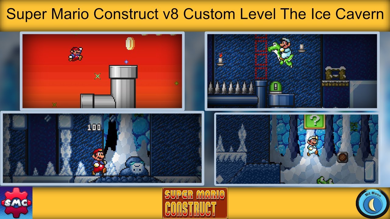 Super Mario Construct v8 Custom Level SMC v8 The Ice Cavern