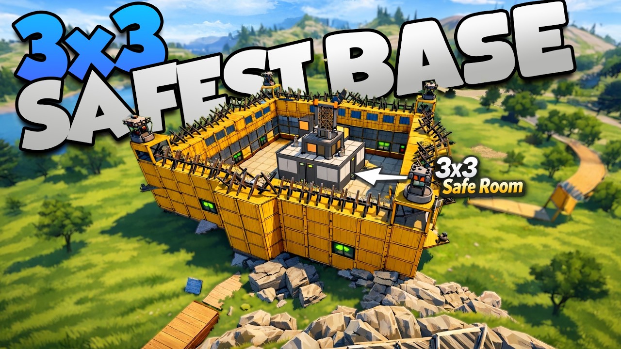 Rust’ta En Güçlü 3x3 Base Yaptık ! Global Wipe - Efsane DLC | Rust Türkçe