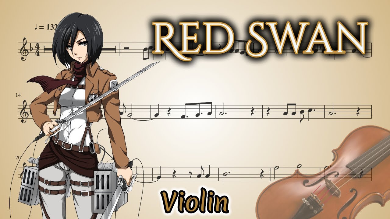 Shingeki no Kyojin Season 3 Opening - Red Swan (Violin)