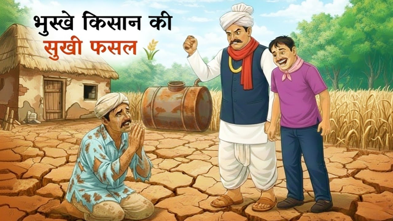 गरीब किसान की फसल | Garib Kisan ki fasal | Hindi moral story | Hindi kahani | hindi cartoon story |
