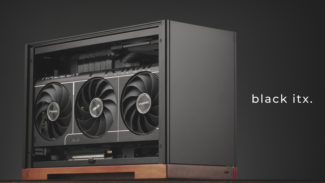 Ultra Compact, Blacked Out Mini-ITX PC Build - Jonsbo T9