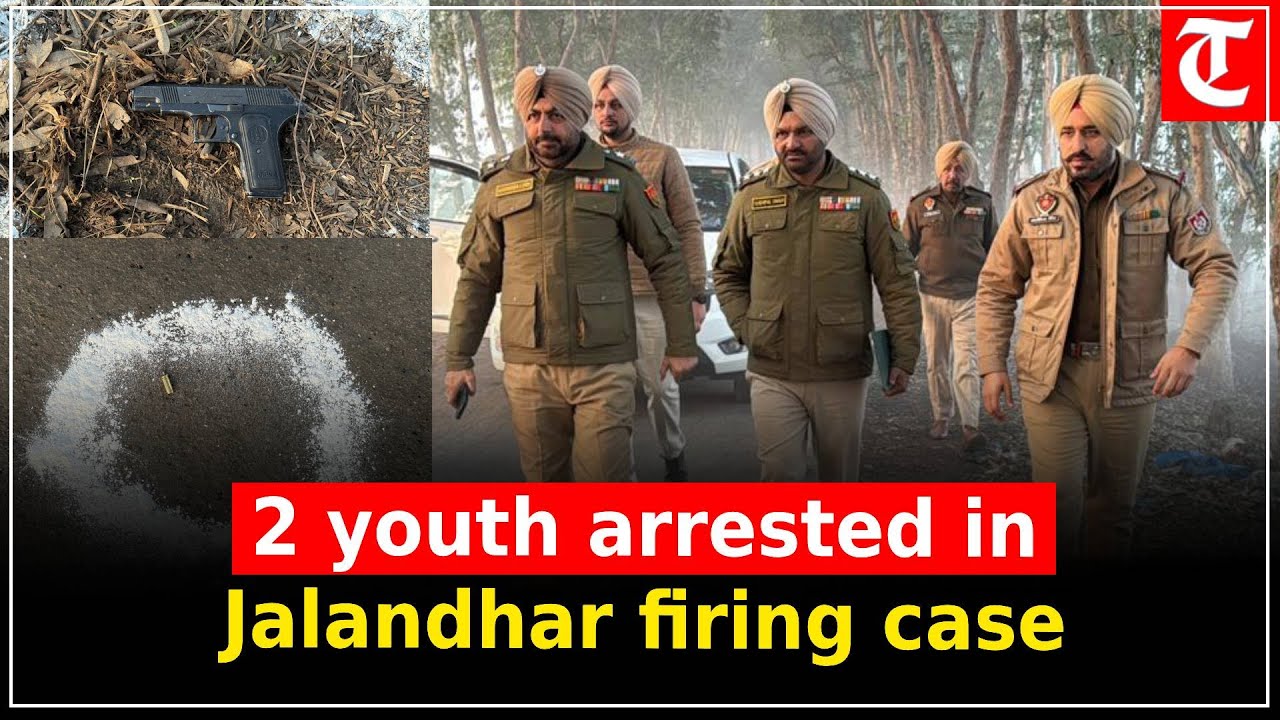 2 Youth Arrested in Jalandhar Firing Case, One Injured in Police Encounter