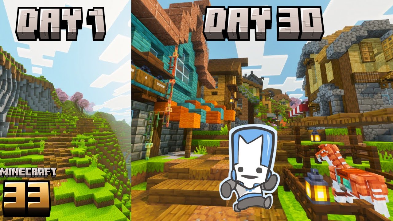 Can I build 30 houses in 30 days!!! Minecraft survival foreverworld