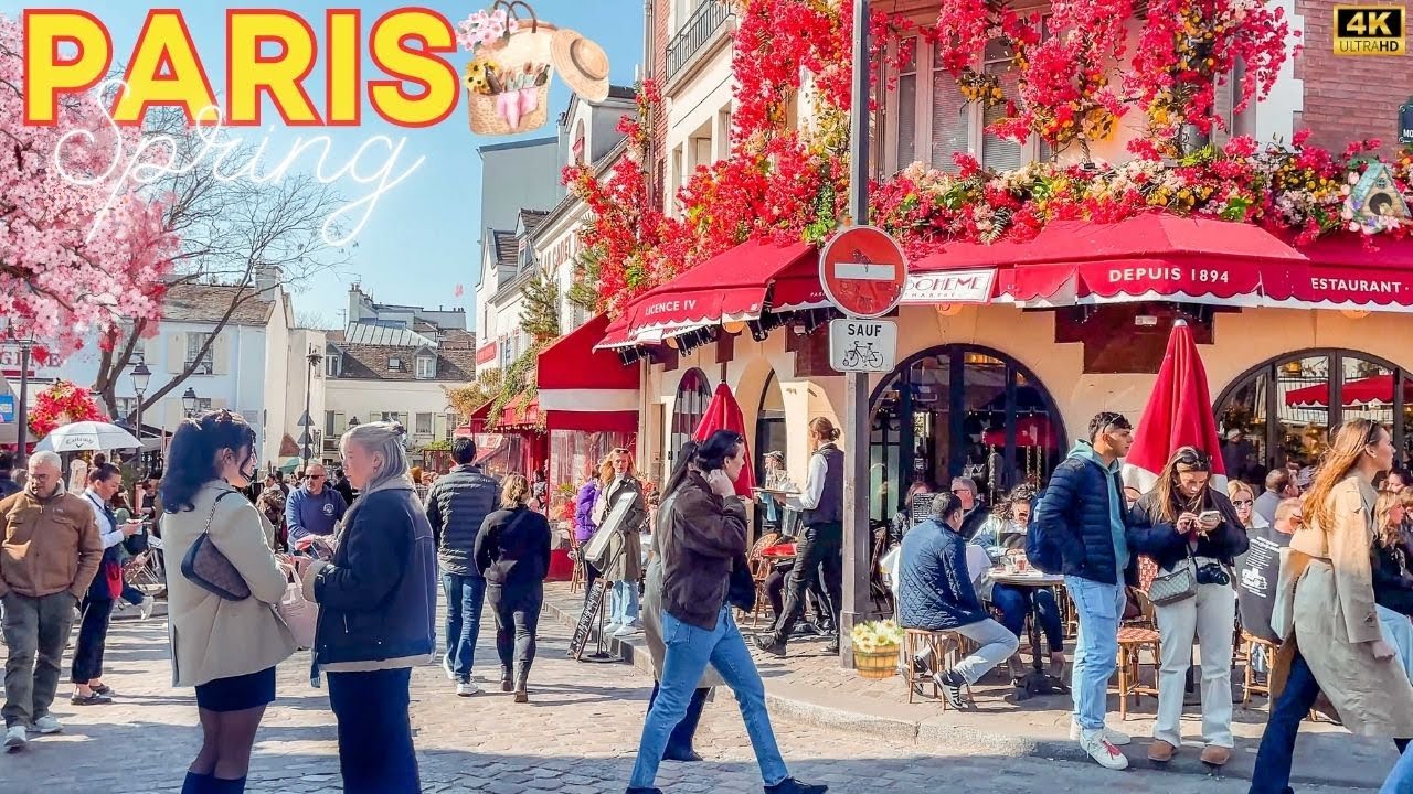 Paris, France 🇫🇷 - Paris Spring 2025, 19 March Paris Walk ☀️ With Captions