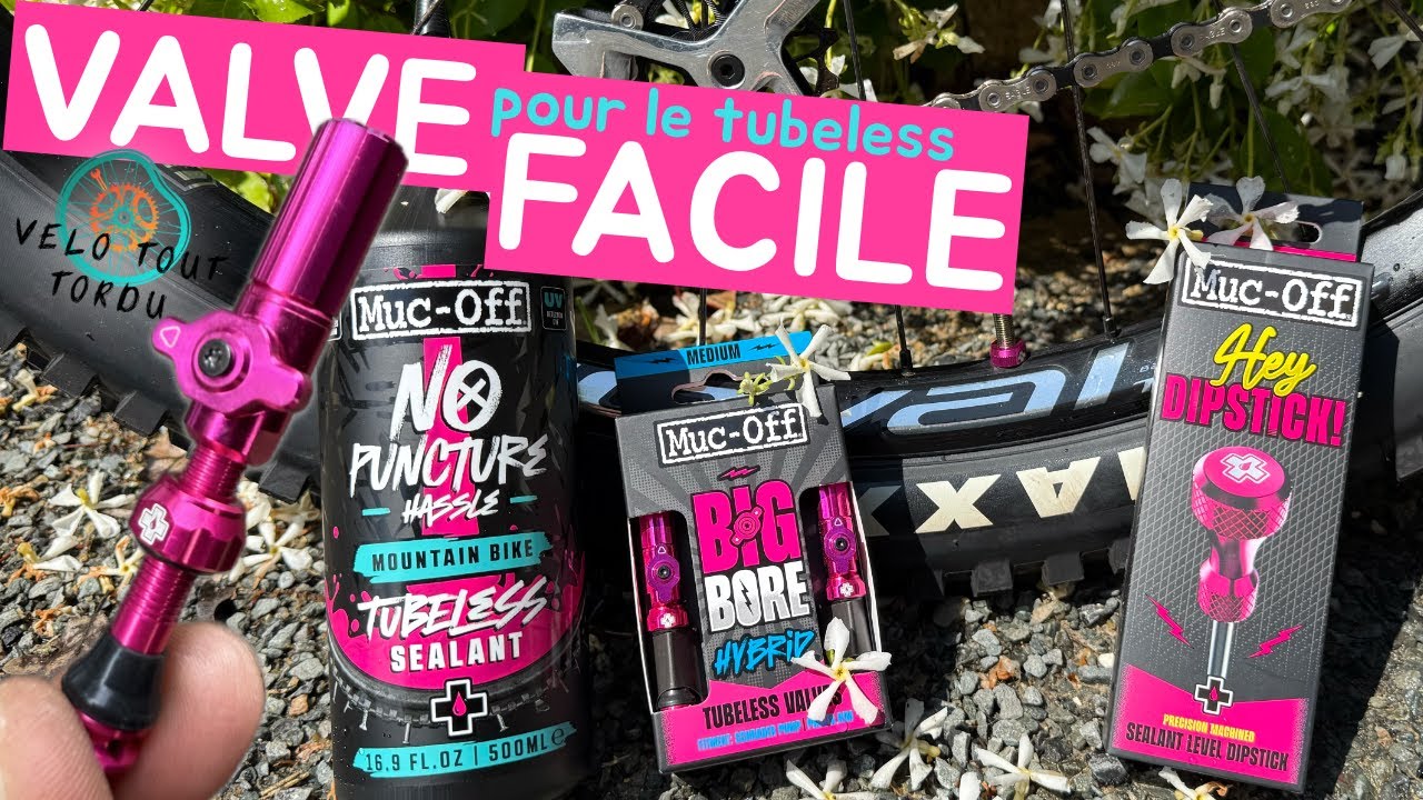 Muc Off BIG BORE, la valve tubeless avec un robinet