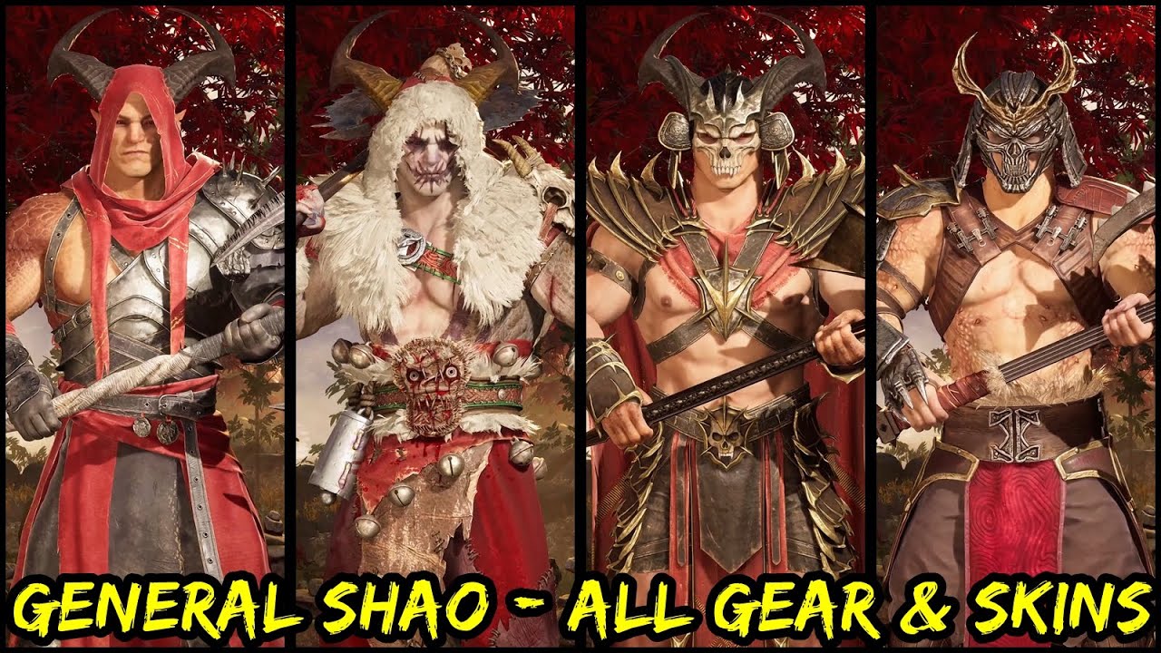 General Shao Showcase - All Gear & Skins (Definitive Edition) - Mortal Kombat 1