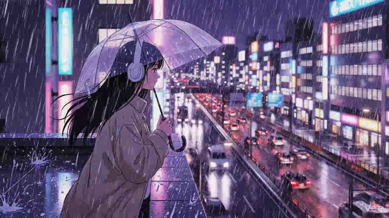 Japanese Rainy Night 🌧️ Chillhop Lofi Study Music