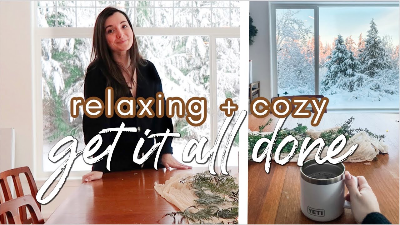 COZY + RELAXING Get It All Done w/me | First Christmas In Our New House | AFTER-CHRISTMAS CLEAN w/me