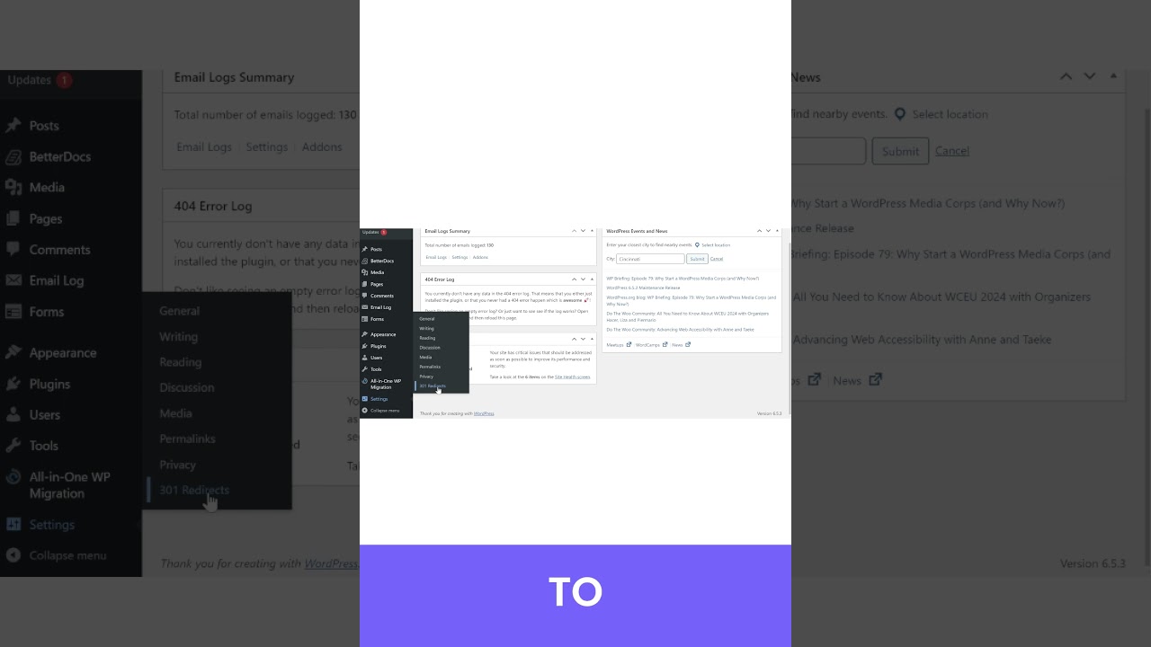 Creating Redirects in WordPress