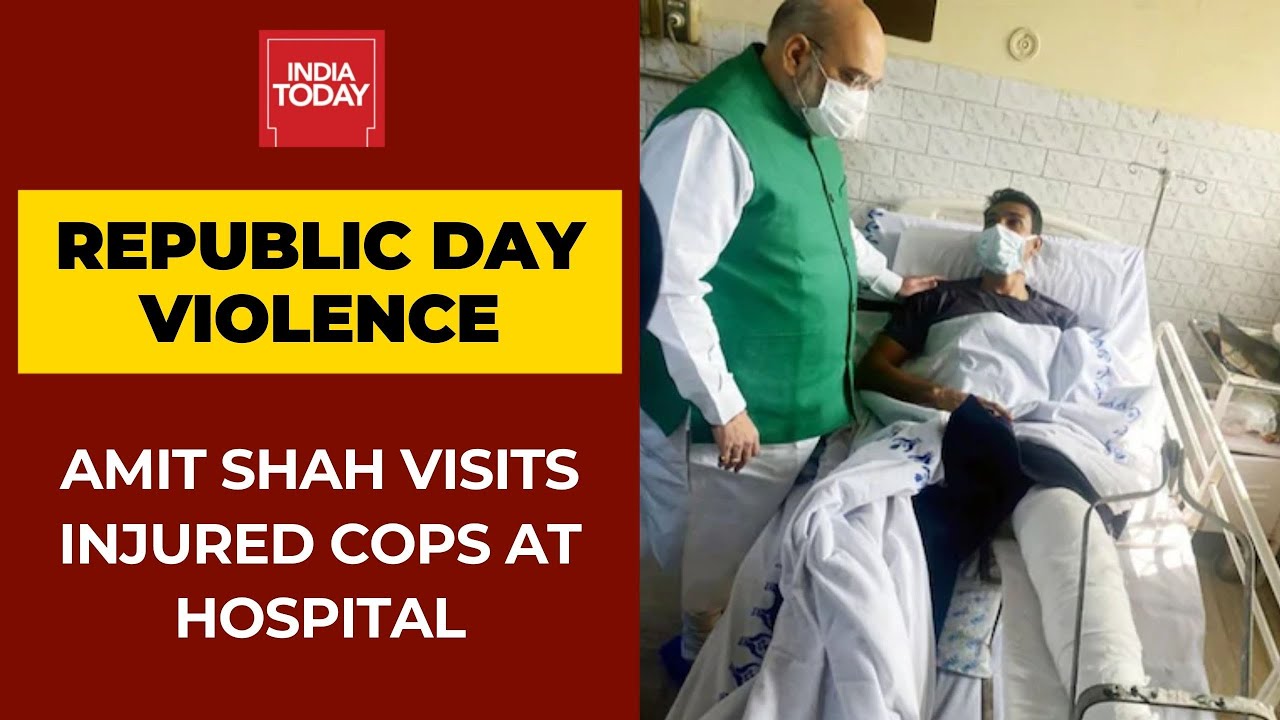Amit Shah Visits Cops And Security Personnel Injured In Delhi Violence On Republic Day