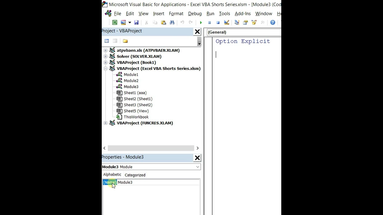 Excel VBA Tip 08 | How to Add a Module in the Visual Basic Editor | Sobanan Knowledge Sharing