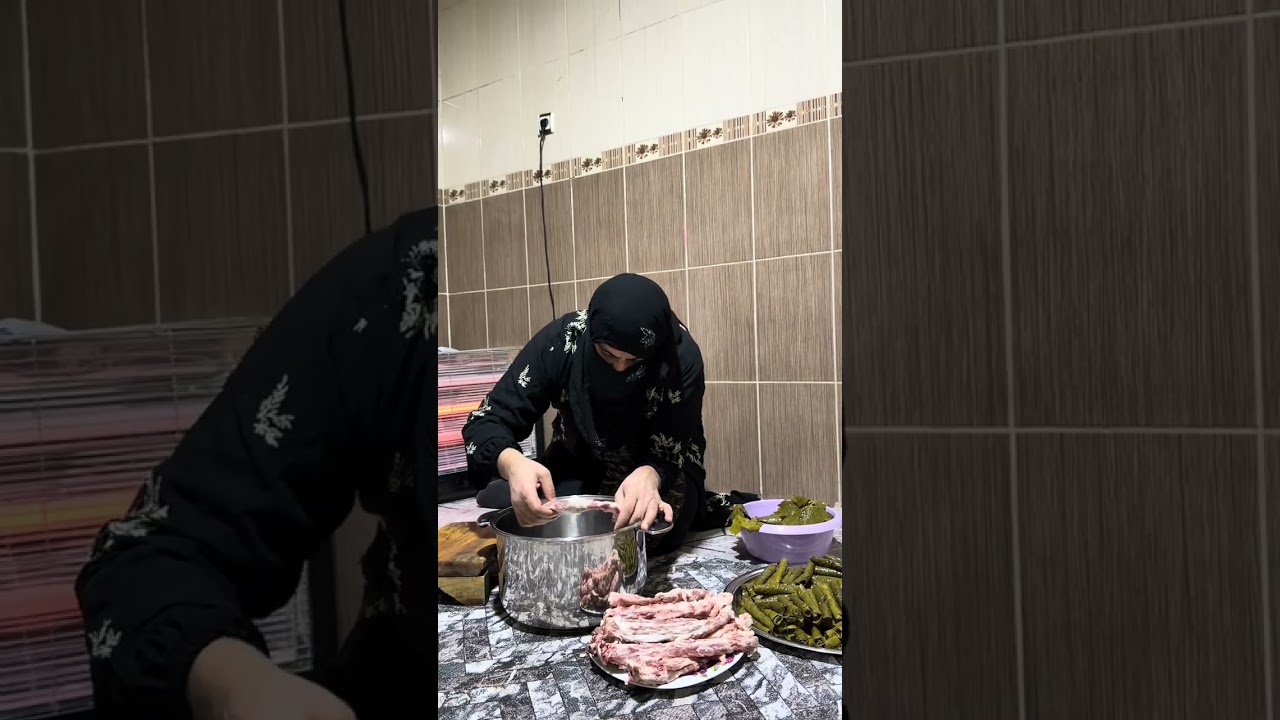 ام حسين عازمتكم ع اكل ورق عنب😍