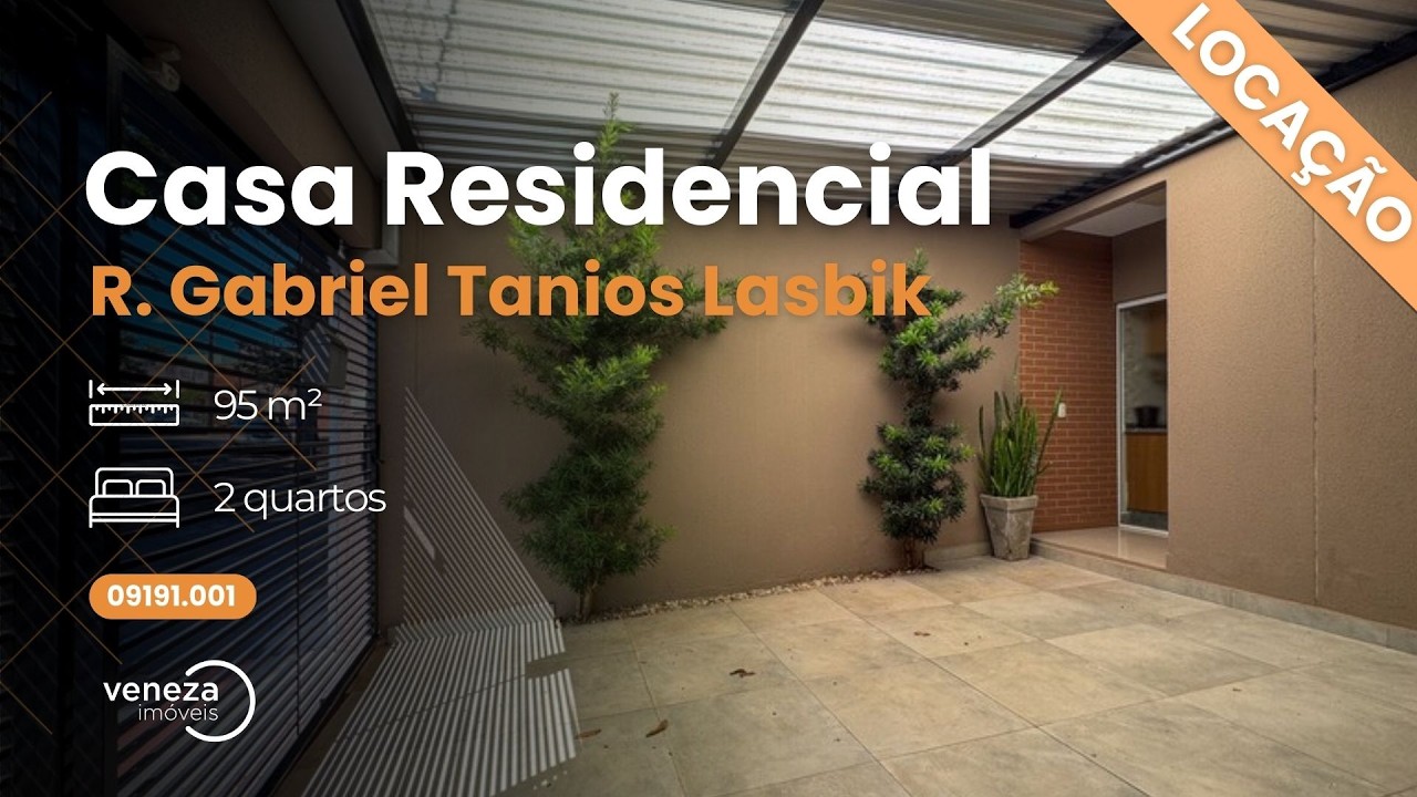 Casa para alugar na região leste de Londrina, bairro Loris Sahyun.