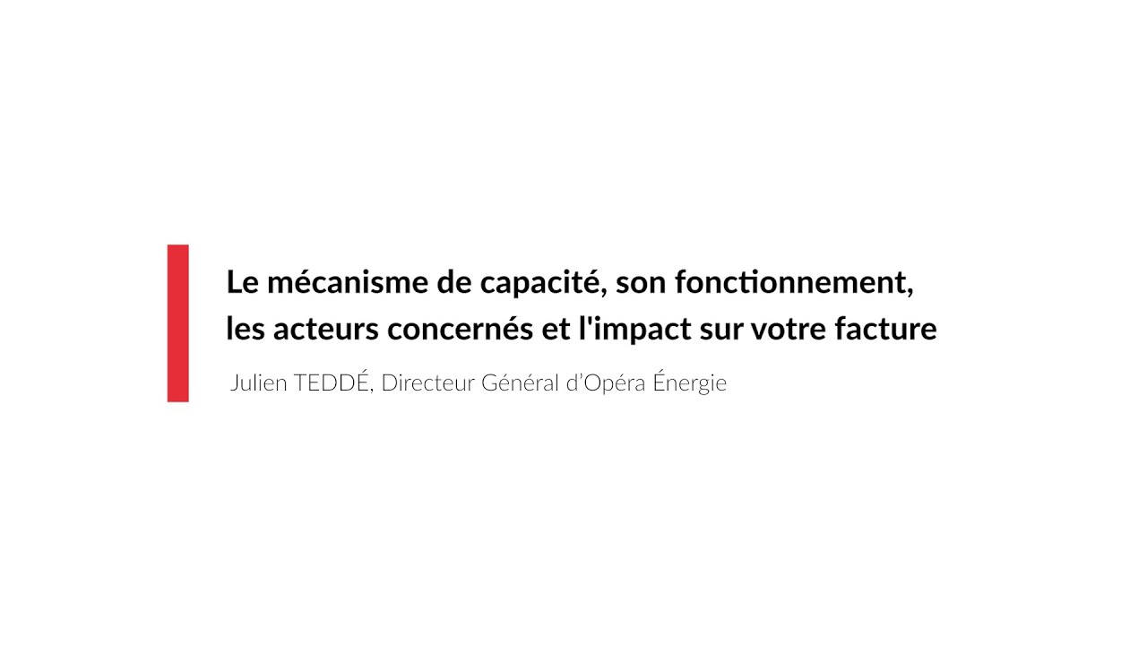 Le mécanisme de capacité