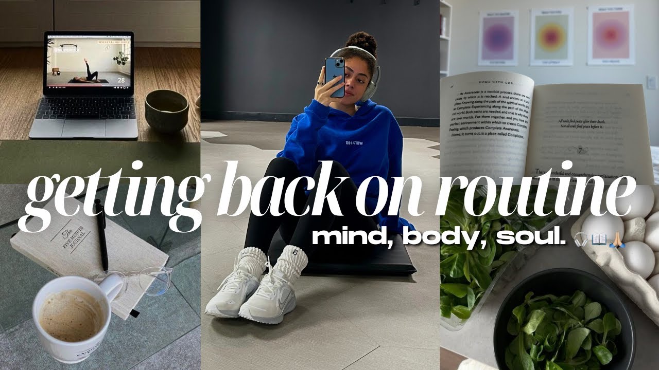 it's time to get back on routine & become our highest selves... mind. body. soul. 🎧📖🙏🏼