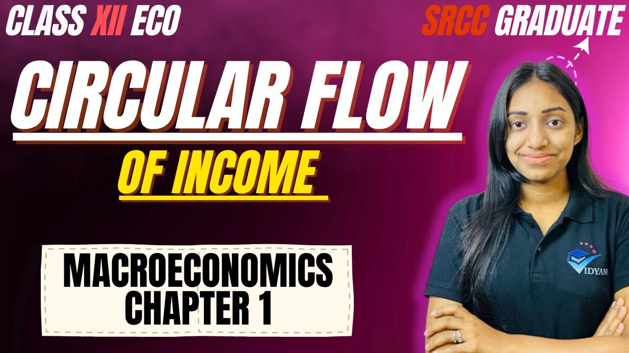 CIRCULAR FLOW OF INCOME I CLASS 12 MACROECONOMICS CH-1 I STOCK VS FLOW I REAL FLOW VS MONEY FLOW