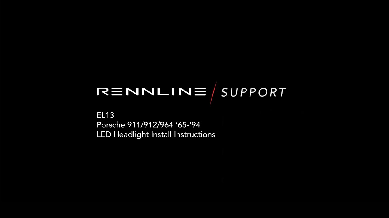 Rennline EL13 Installation Instructions - LED Headlight Conversion
