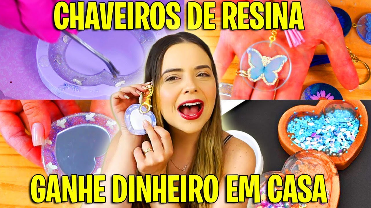 COMO FAZER PEÇAS DE RESINA |APRENDA FAZER CHAVEIROS E GANHE MUITO DINHEIRO COM SUA LOJA