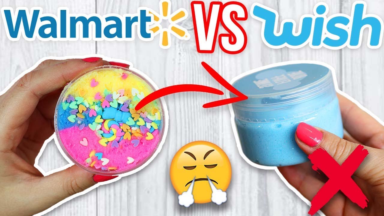 WISH SLIME VS WALMART SLIME! Which is Worth it?!?