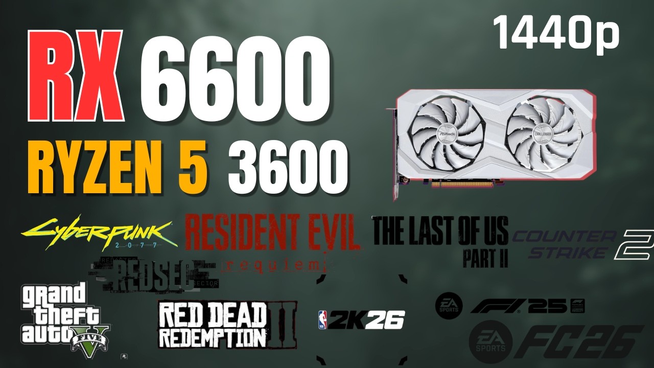 RX 6600 + Ryzen 5 3600 | 10 Games Tested at 1440p in 2026 🎮