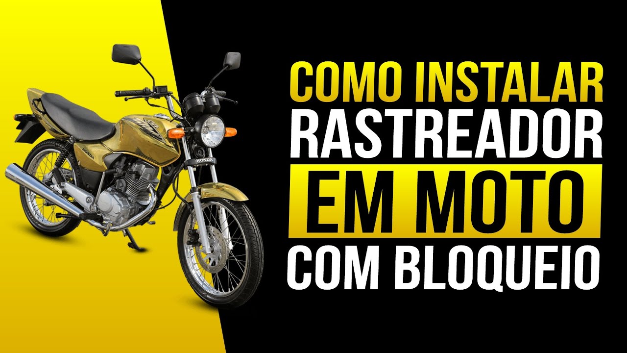 ✅ INSTALAÇÃO RASTREADOR MOTO CG HONDA TITAN COM BLOQUEIO