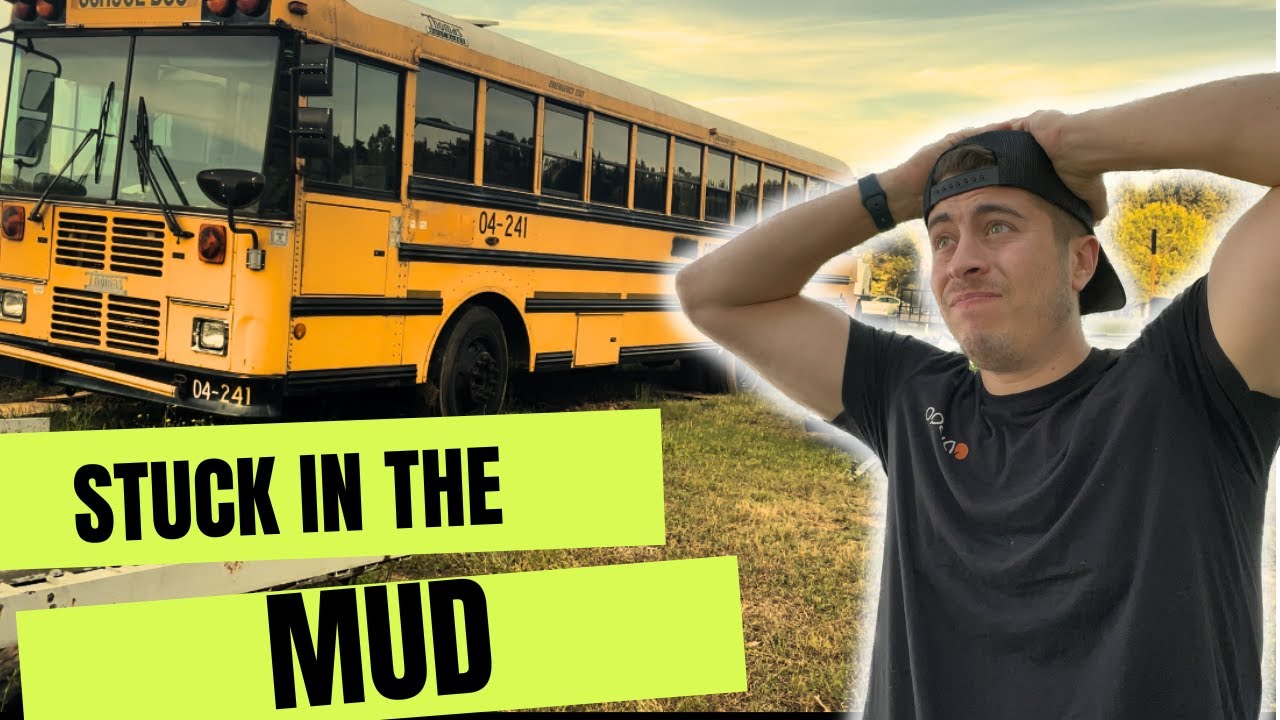 Unbelievable Trick to Escape ANY Muddy Situation in your #tiny #skoolie!