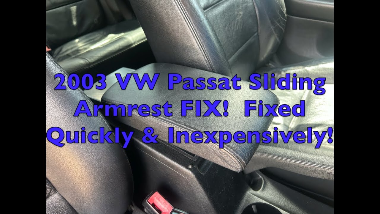 2003 VW Passat B5.5 Sliding Armrest Fix!   HD 1080p