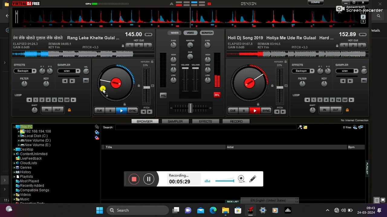 Holi Special 2024 || Holi Songs Nonstop || Virtual Dj || SR Dj SKN