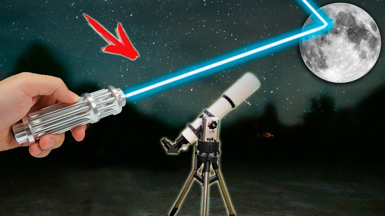 Cheguei &agrave; lua com meu laser de 10.000 mW