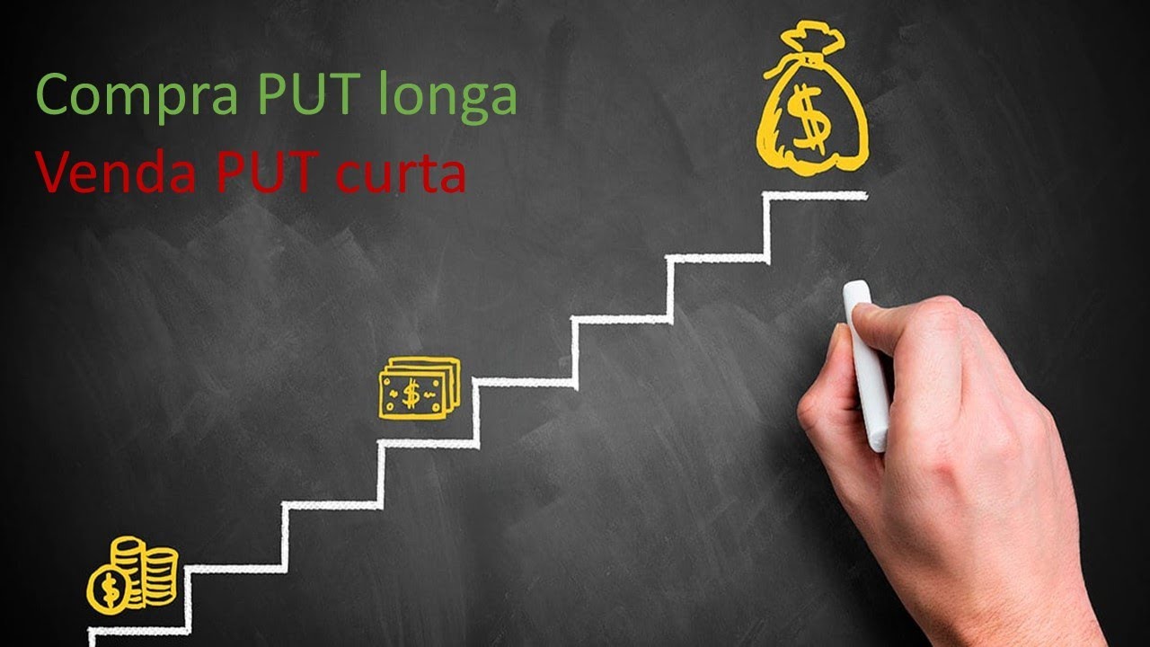Compra PUT longa DITM e venda da PUT curta. Opera&ccedil;&atilde;o com op&ccedil;&otilde;es com lucro na montagem