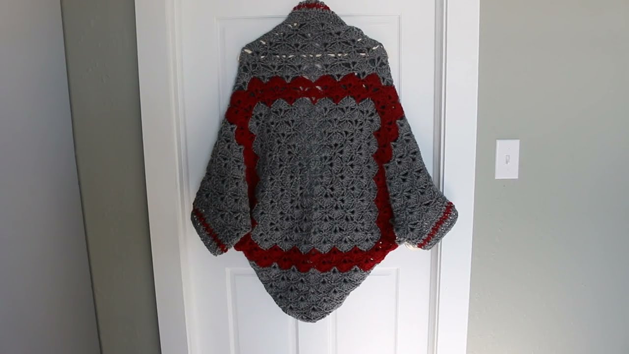 How To Make A Crochet Cocoon Shrug From ANY Square