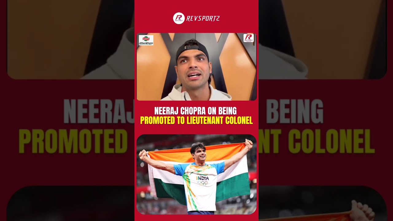 Neeraj Chopra on being promoted to Lieutenant Colonel. #ytshorts
