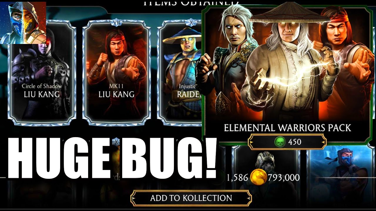 MK Mobile ELEMENTAL WARRIORS Pack HUGE BUG/EXPLOIT! Divine Storm Pack Opening!