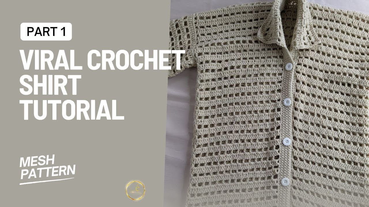 Beginner Friendly Crochet Shirt Tutorial | DIY | Unisex Crochet Shirt | Crochet Short Sleeves