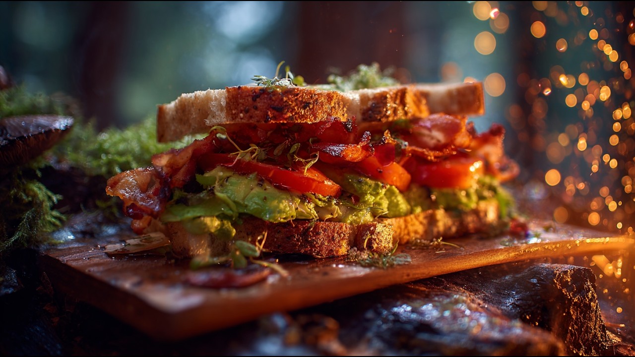 INSANE BLT SANDWICH! 🥓🥑🔥 Gourmet Bushcraft Style