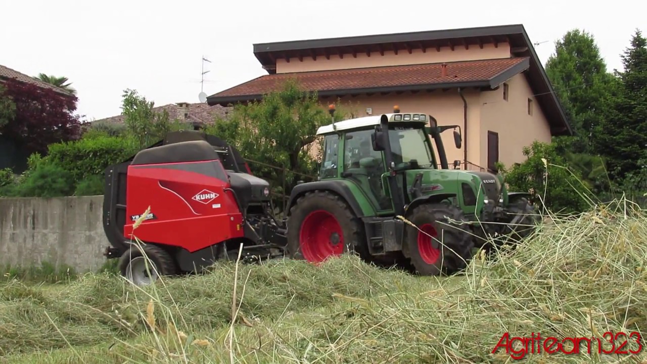 Fendt Farmer 412 - Kuhn VB2295 | Imballatura Fieno 2017 | agriteam323