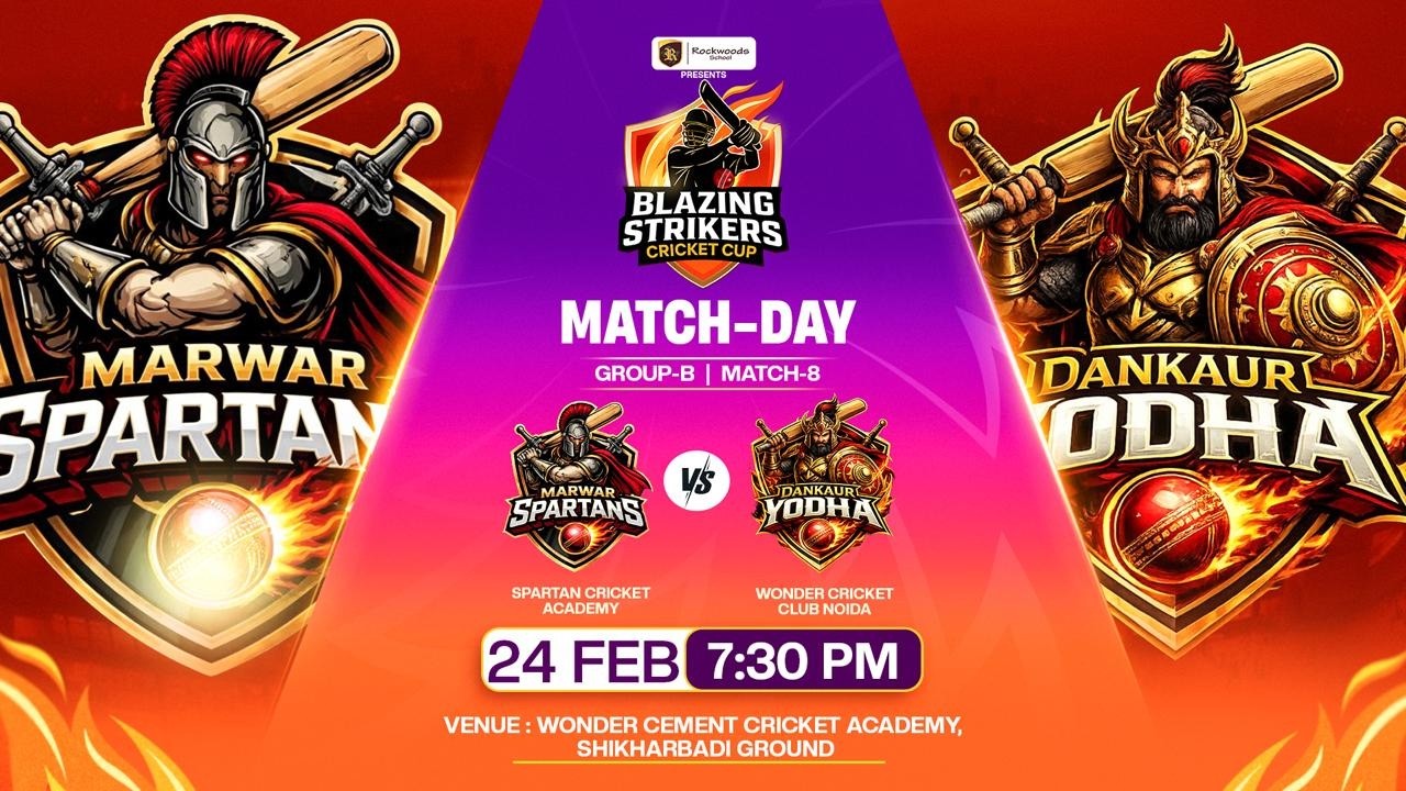 Marwar Spartans Vs Dankaur Yodha || Rockwoods Blazing Strikers Cricket Cup