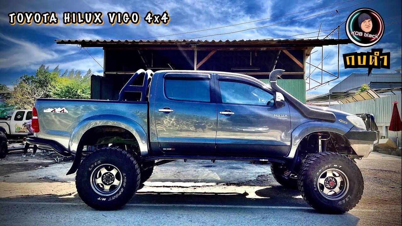 TOYOTA HILUX VIGO 4X4 แชมป์ เสร็จสมบูรณ์ พร้อมออกทริปแล้ว RX 4x4 กบดำ พาชม