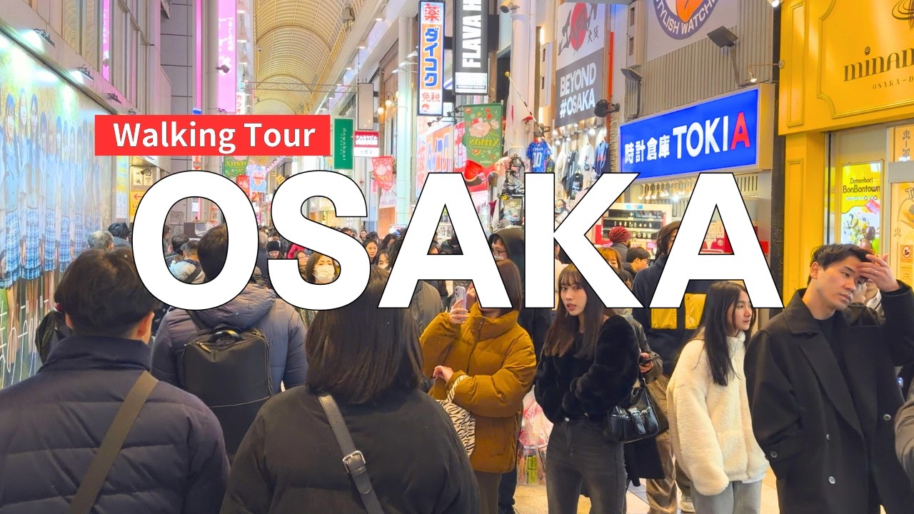 Osaka Namba & Dotonbori Year-End Weekend Night Walk | December 2025 &bull; 4K HDR