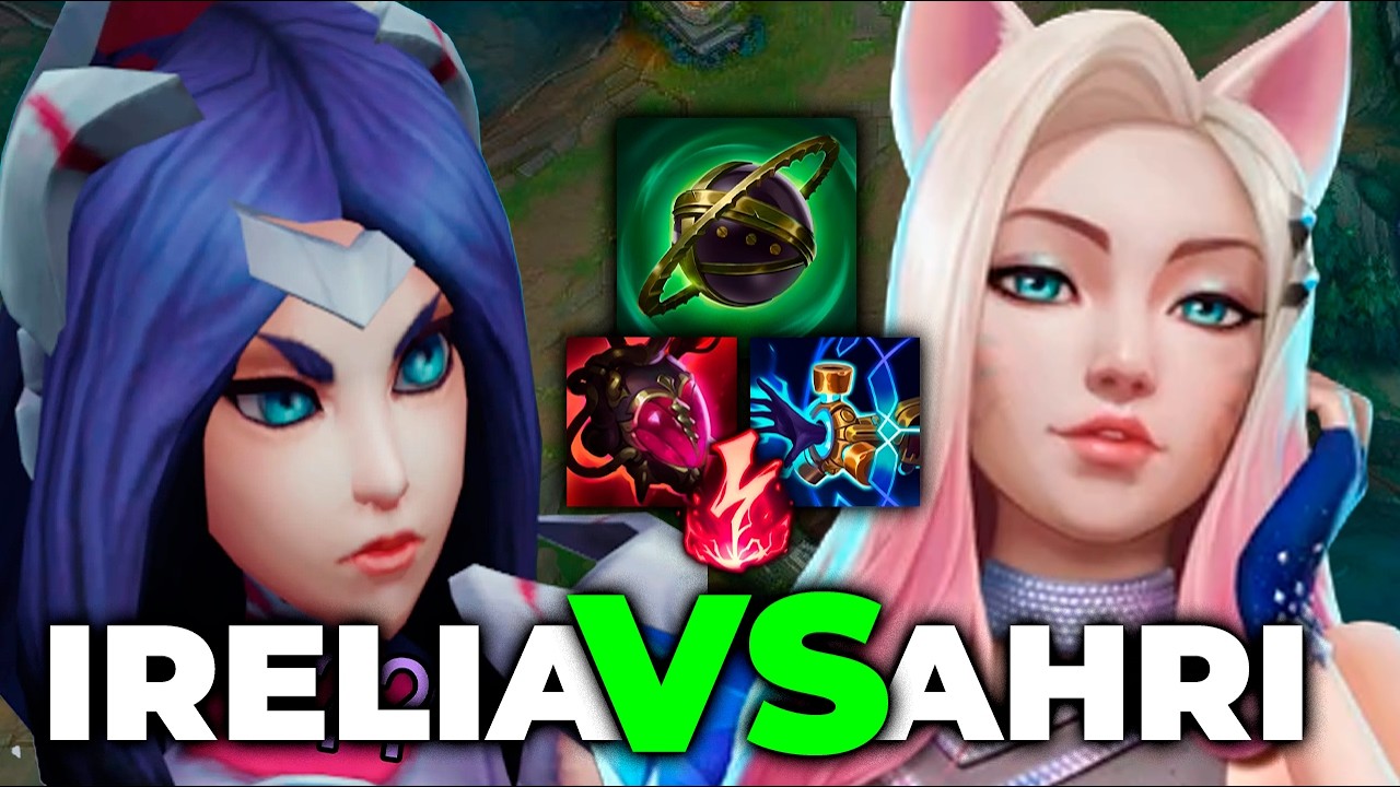 Sufriendo con AHRI en mid contra IRELIA