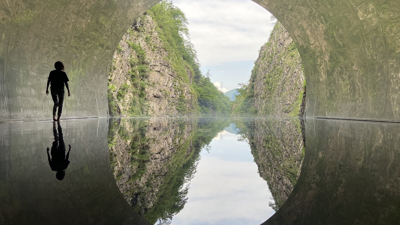 【4K】すっごい山奥にお洒落な異空間！　清津峡渓谷トンネル　新潟県十日町市　そば処中野屋湯沢本店